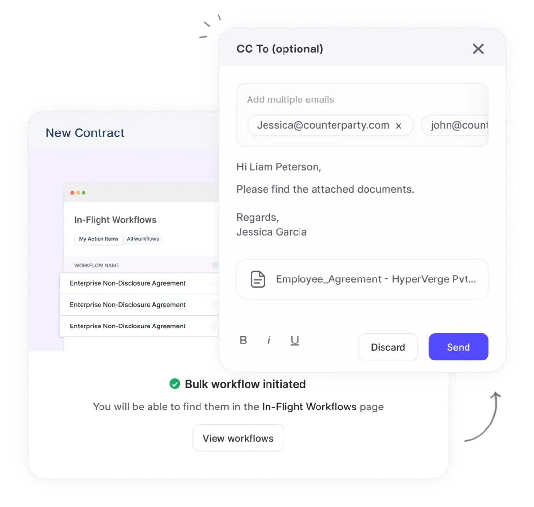 Process contracts in batches Solution by HyperStart CLM