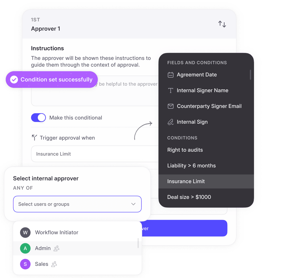 HyperStart contract search interface for finding contracts, clauses, and document details quickly