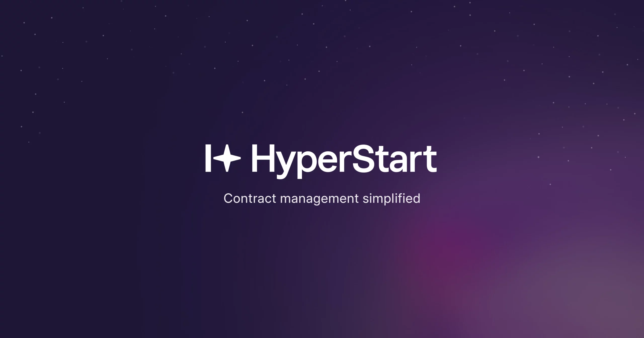 HyperStart - Contract Management Simplified