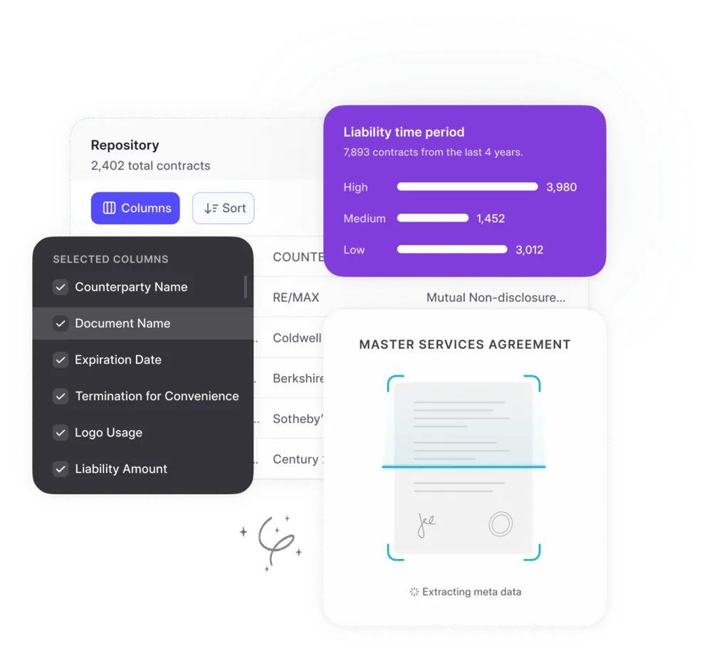 Real estate contract management | mockup 1